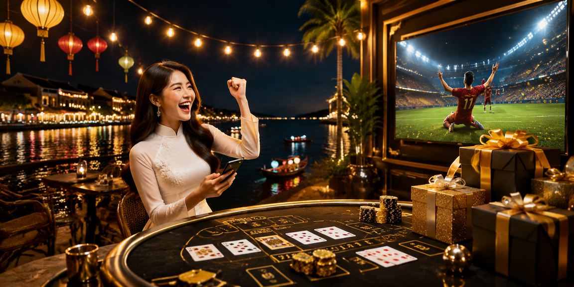 Khách chơi sử dụng voucher trong lễ hội casino Hội An
