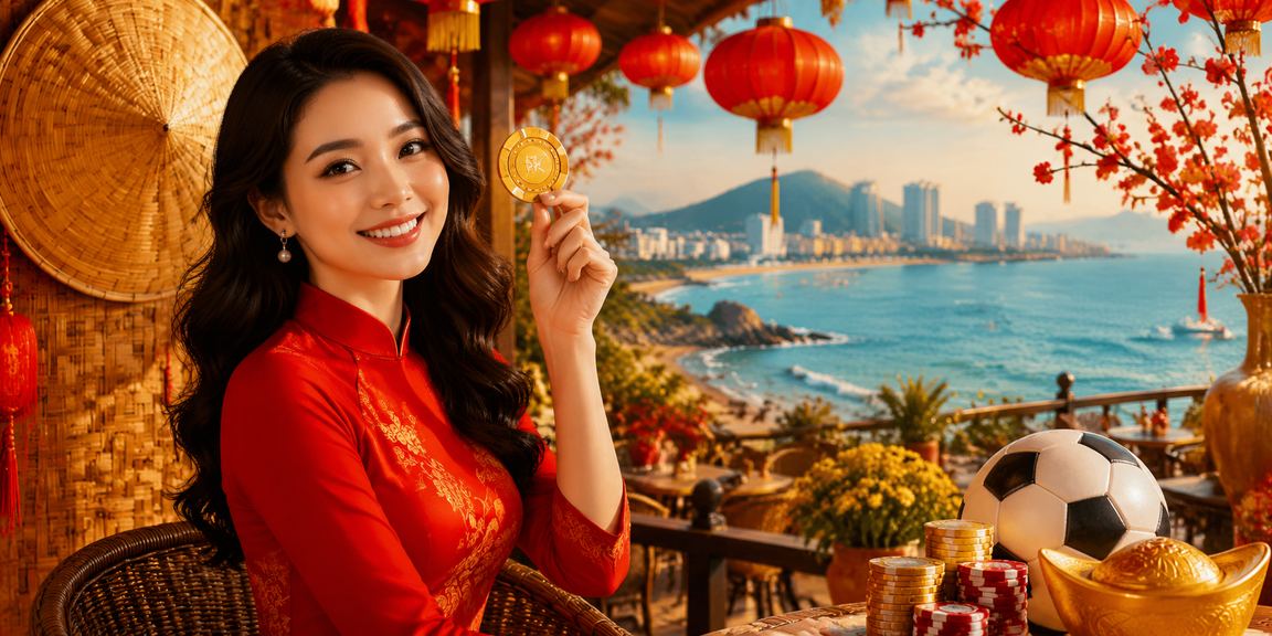 Người hâm mộ bóng đá đặt cược tại Vũng Tàu với nón lá truyền thống